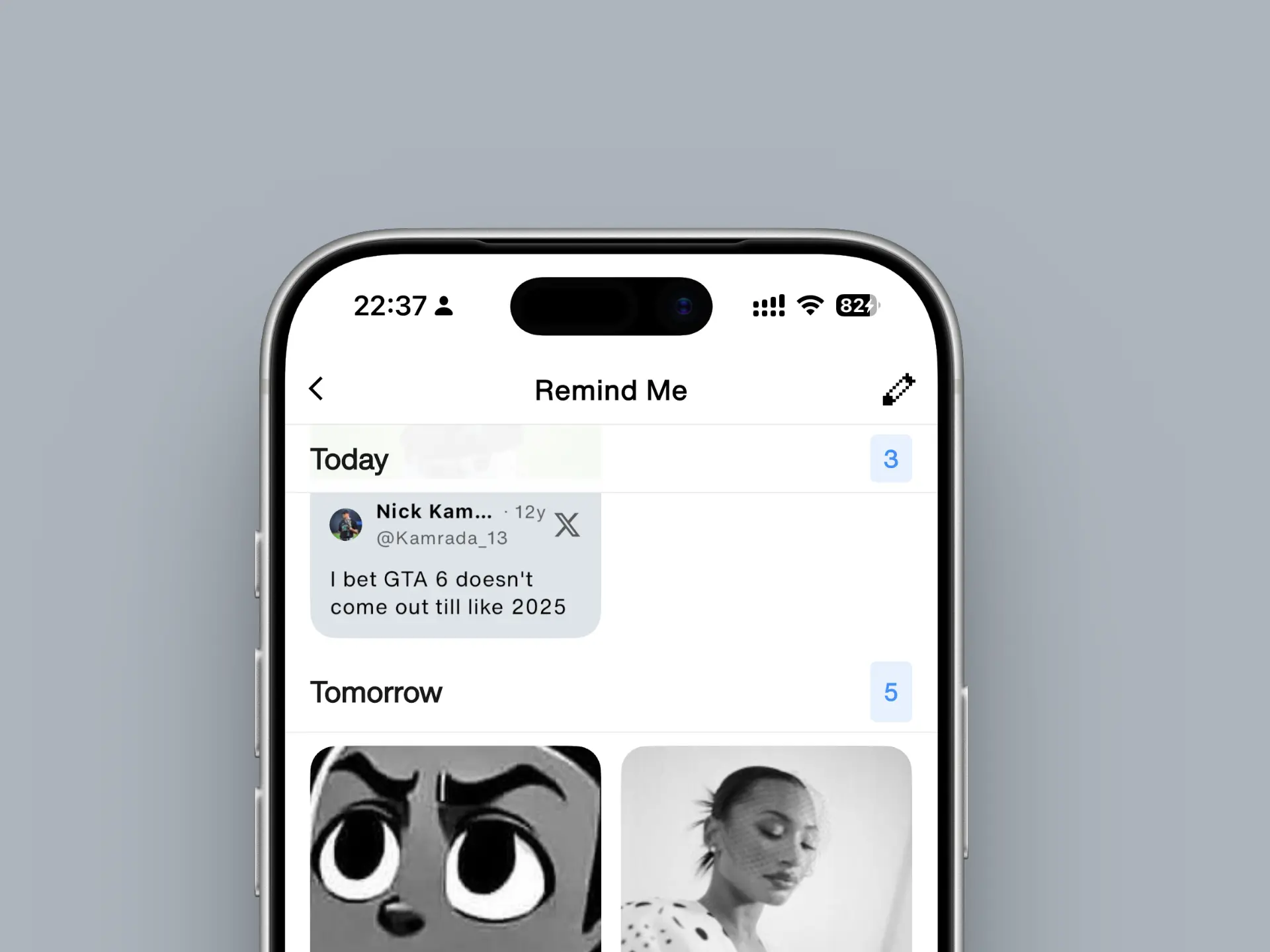 Siloe reminder scheduling interface for saved social media posts